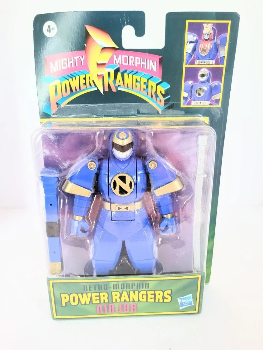 NIB Mighty Morphin Power Rangers Retro-Morphin Action Figure Hasbro Fliphead 90s